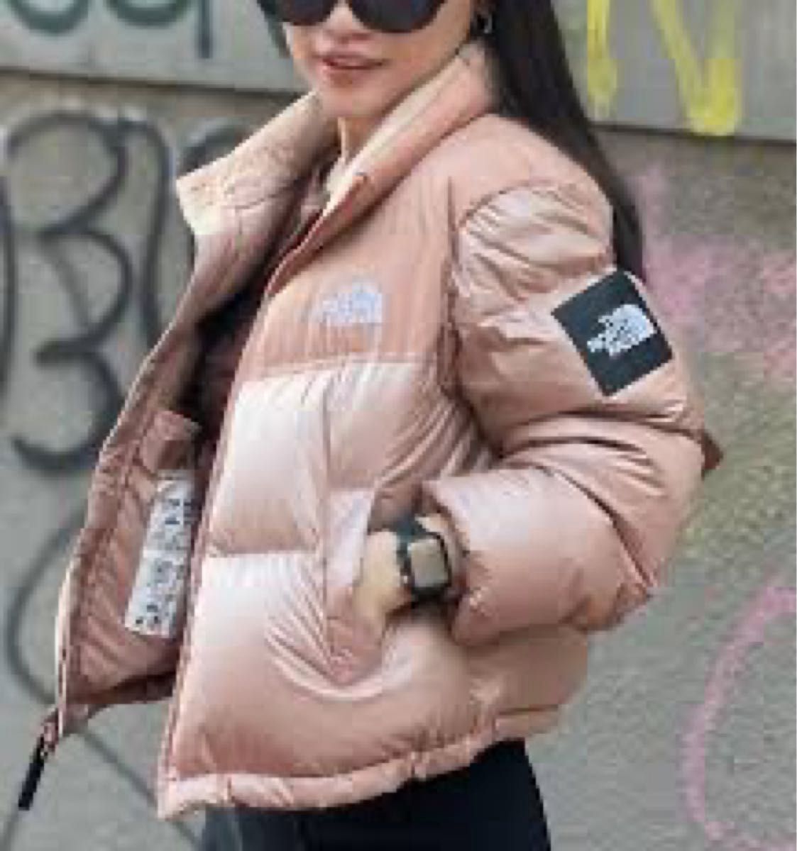 THE NORTH FACE ベージュダウンジャケット Lサイズ ヌプシ レディースL ベージュ The North Face