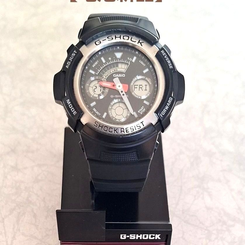 カシオ アナログ腕時計 海外逆輸入 新品 ビッグフェイス ステンレス