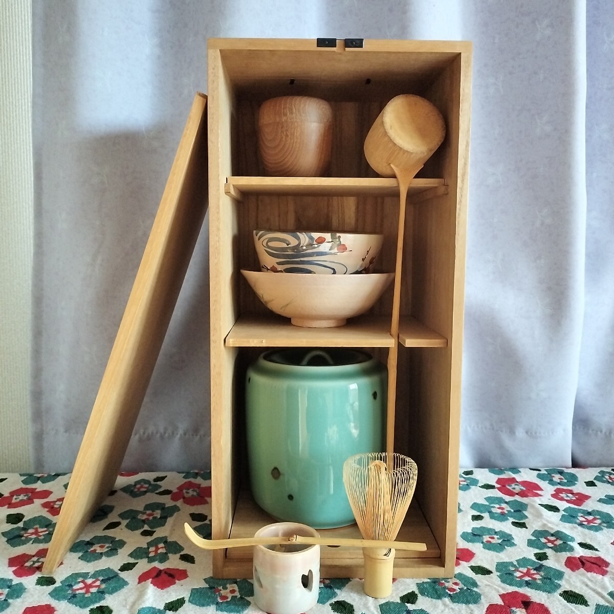未使用 茶道具 山下譲治作 備前 耳付水指 作家物 煎茶道具 水差し 栞