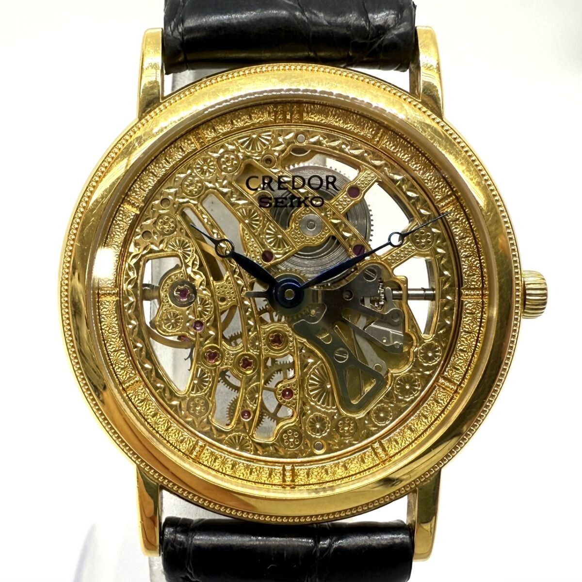 SEIKO セイコー クレドール 18KTベゼル クォーツ メンズ 腕時計 【公式