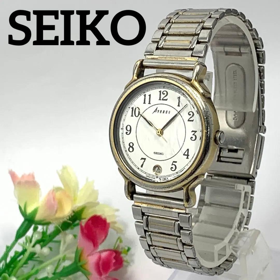 SEIKO セイコー腕時計Avenue アベニュー1987年製造 メンズ腕時計【電池 