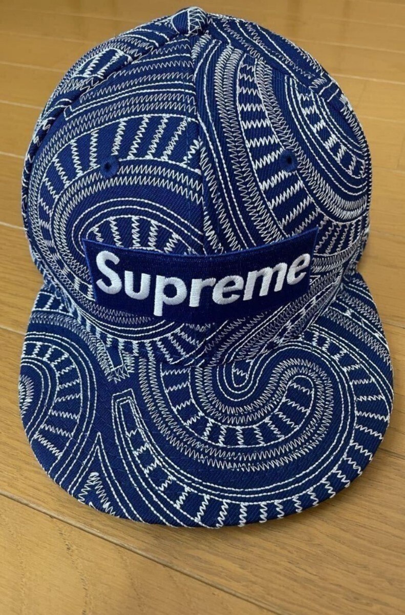 美品 キムタク着用 SUPREME ニューエラ モノグラムキャップ