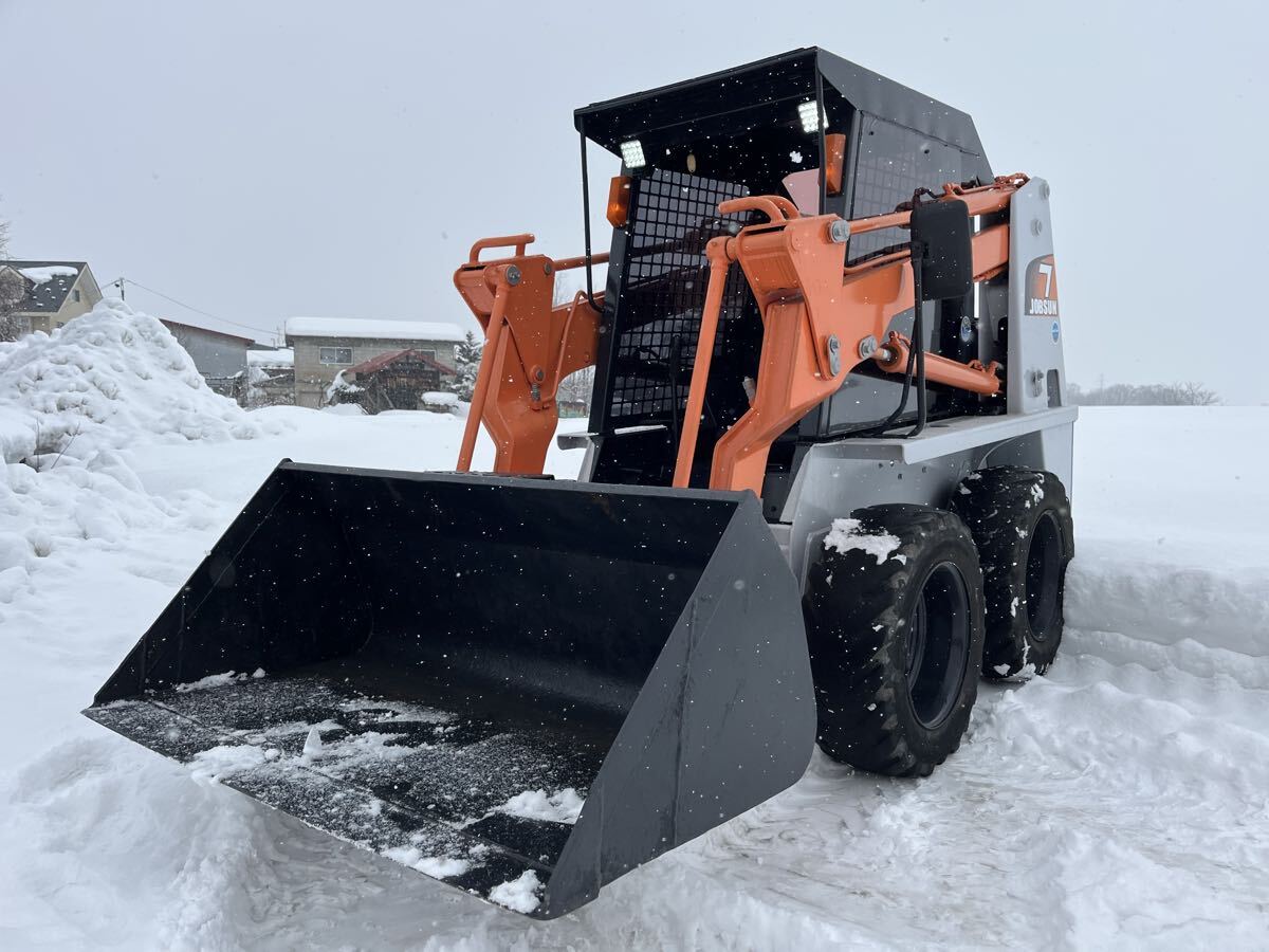 動画あり！ コマツ SK04 ディーゼル 4WD ジョブサン ボブキャット 除雪 