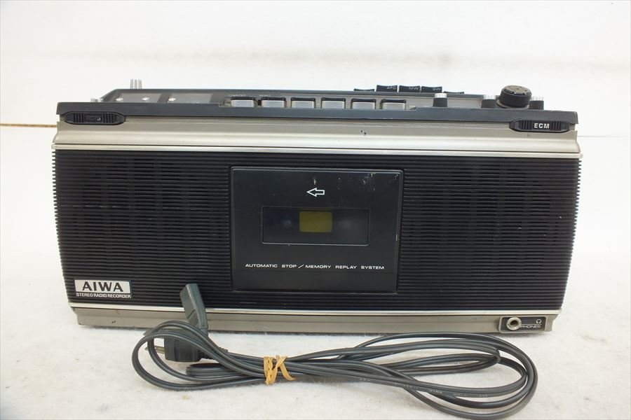 AIWA アイワ 昭和レトロ 3波ラジオ ステレオラジカセ TPR-830 取扱説明