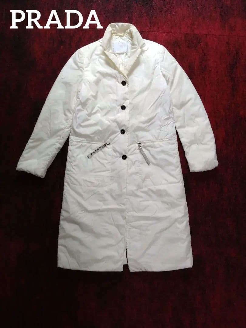 PRADA プラダ ダウンジャケット 38（7号相当）美品 クリーニング済 即