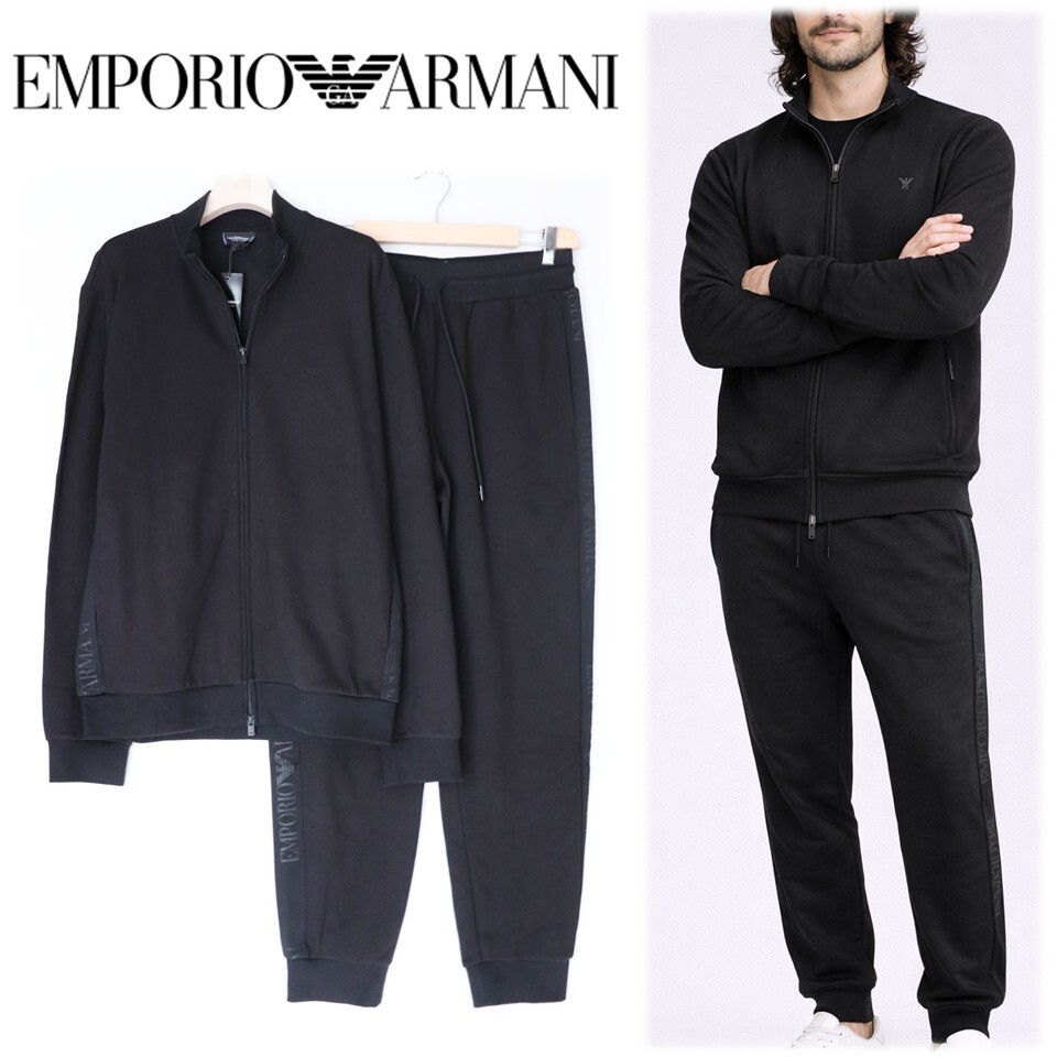 エンポリオアルマーニ》新品 裏起毛 スウェット ジップアップブルゾン 