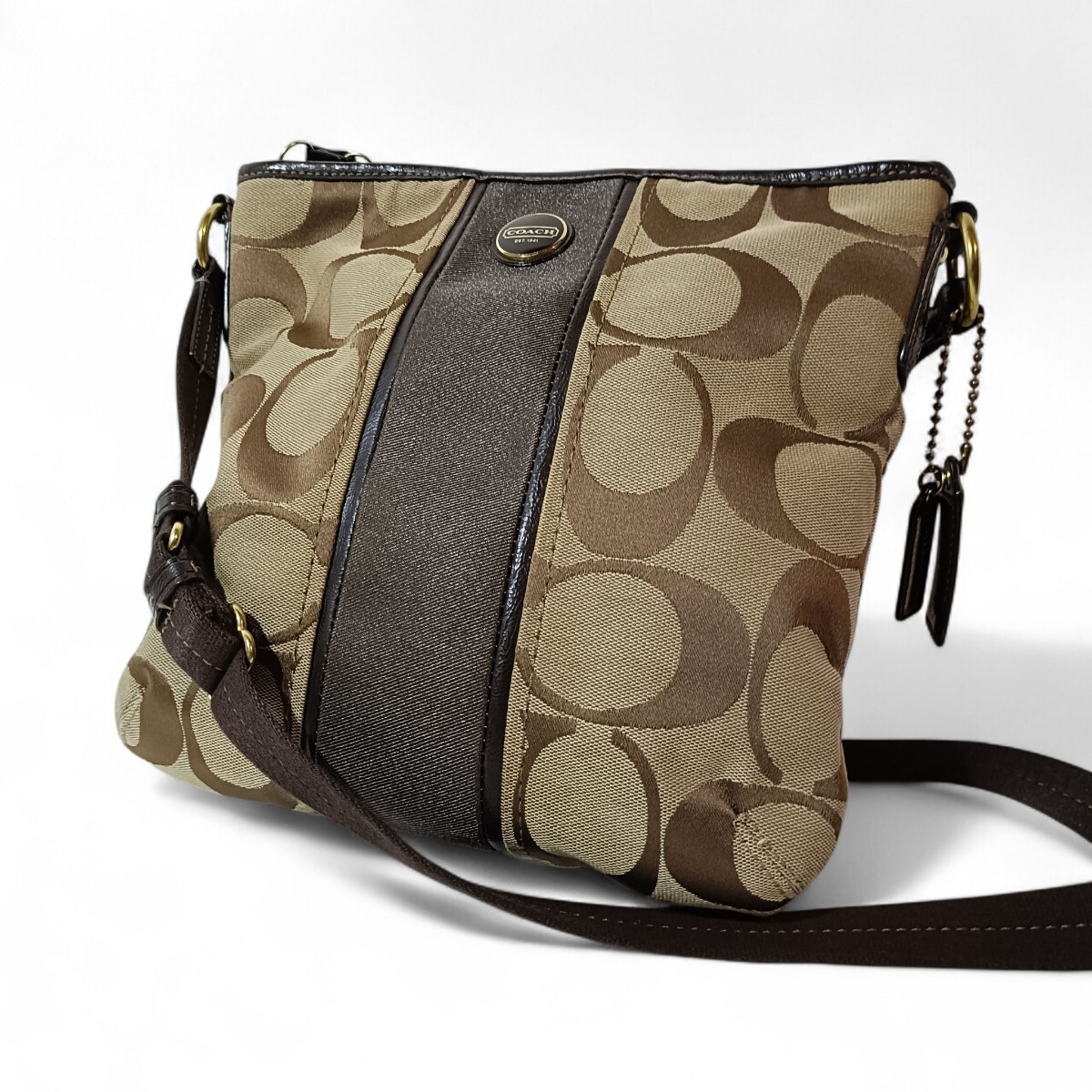 COACHコーチ ショルダーバッグ キャンバス シグネチャー
