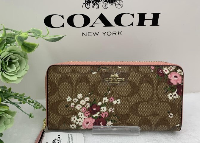 コーチ COACH 長財布 財布 プレゼント 贈り物 ラウンドファスナー 