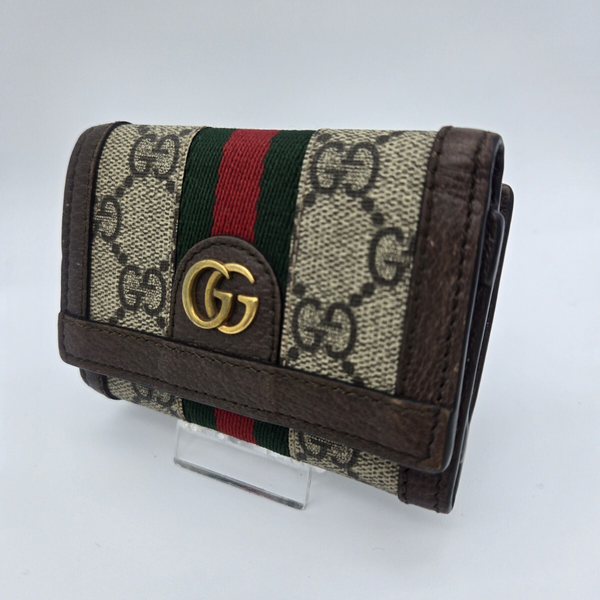 ◇新品級◇GUCCI グッチ オフィディア GGスプリーム 三つ折り財布