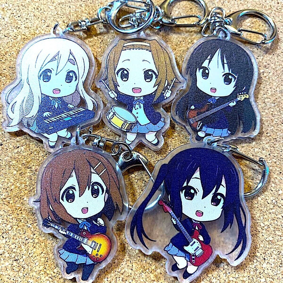 けいおん ボールチェーン付ぬいぐるみ メイド 平沢唯 秋山澪 中野梓 5