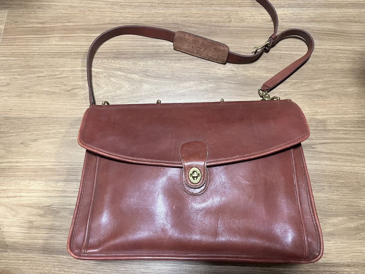 COACH コーチ ビジネスバッグ 2WAY ショルダー付き 濃紺 A4収納 | Shop