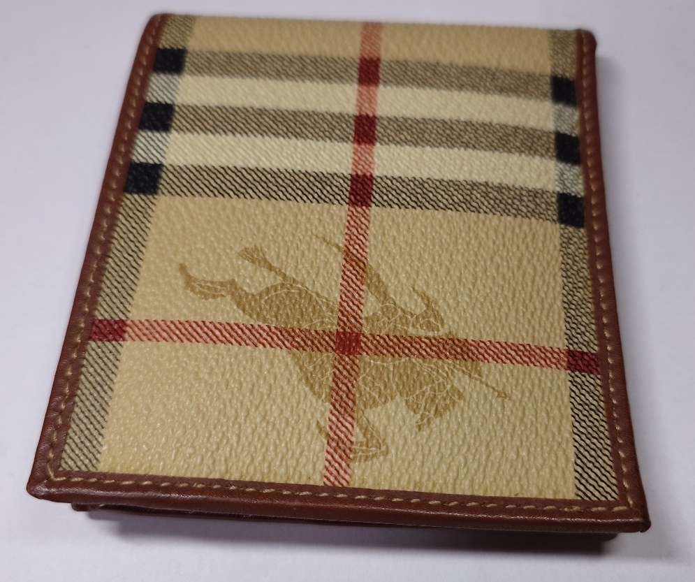 BURBERRY バーバリー ノバチェック 長財布 ベージュ レザー