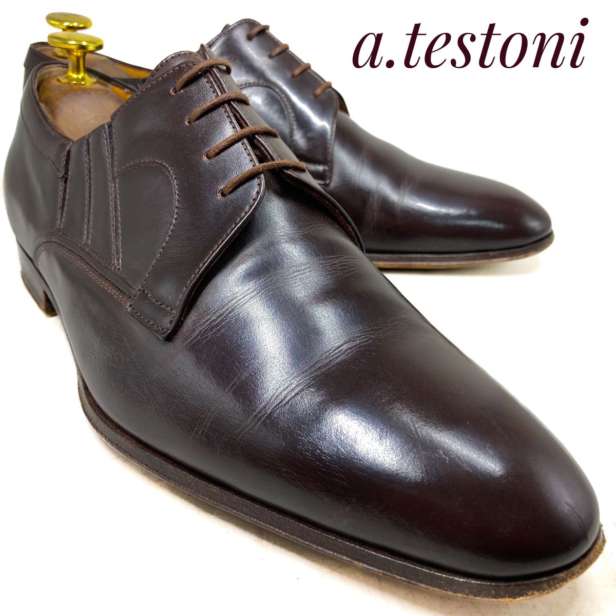 美品a.testoni アメデオテストーニ コンビスワールトゥ 6 1/2G | Shop