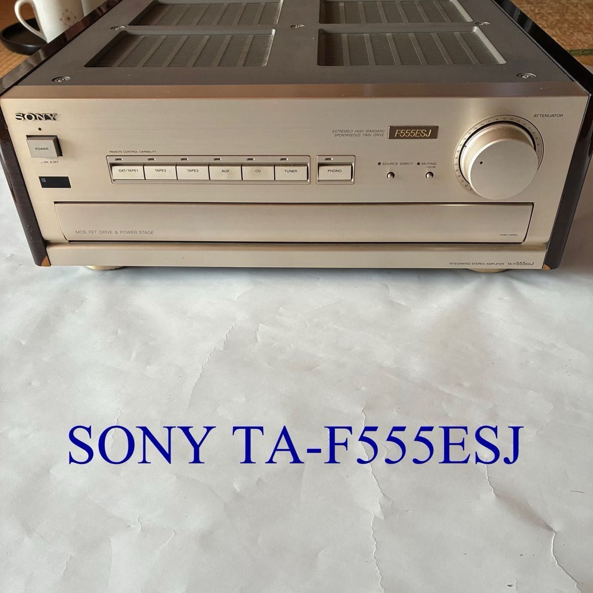 オーディオ機器 定価12万 高級 SONY TA-V55ES インテグレーテッド