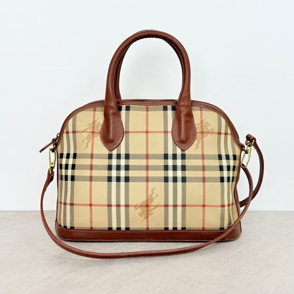 バーバリー BURBERRY バナー トートバッグ 2wayノバチェック バナー 