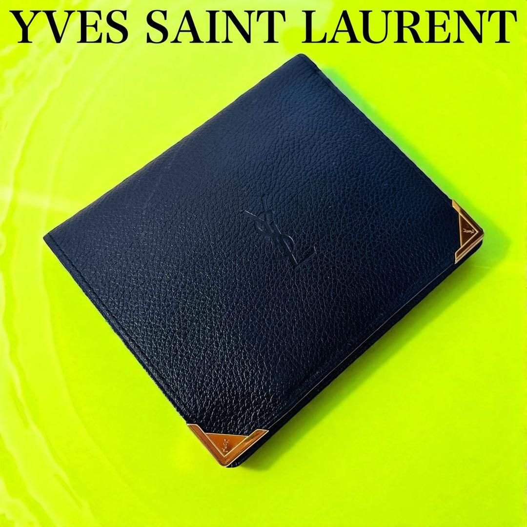 イヴサンローラン YSL 2つ折り財布 美品 SAINT Yves Saint Laurent 