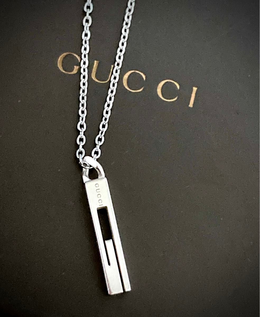 最終値下げ※ GUCCI グッチ ネックレス トップ Gプレート 正規品 人気