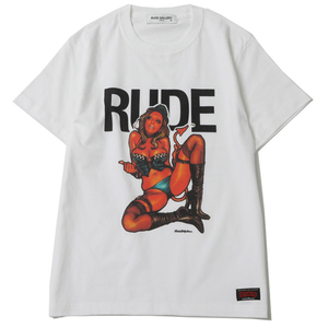 ★新品 RUDE GALLERY ルードギャラリー ロッキンジェリービーン コラボ Tシャツ WHT サイズ3