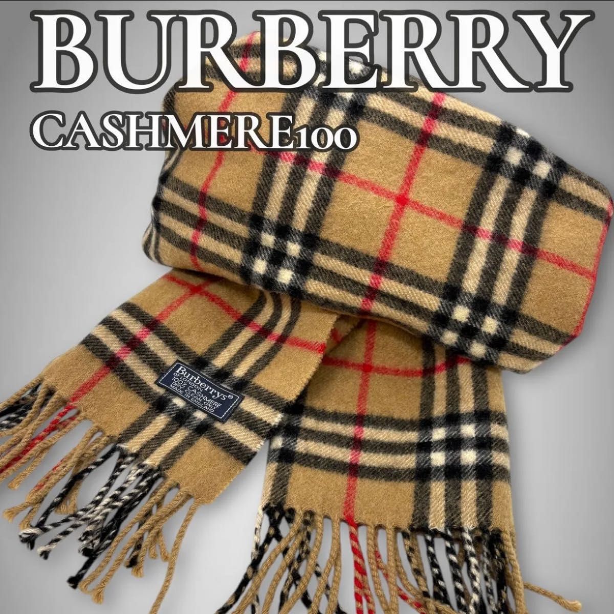 BURBERRY バーバリー オールド カシミヤ 100 ノバチェック マフラー