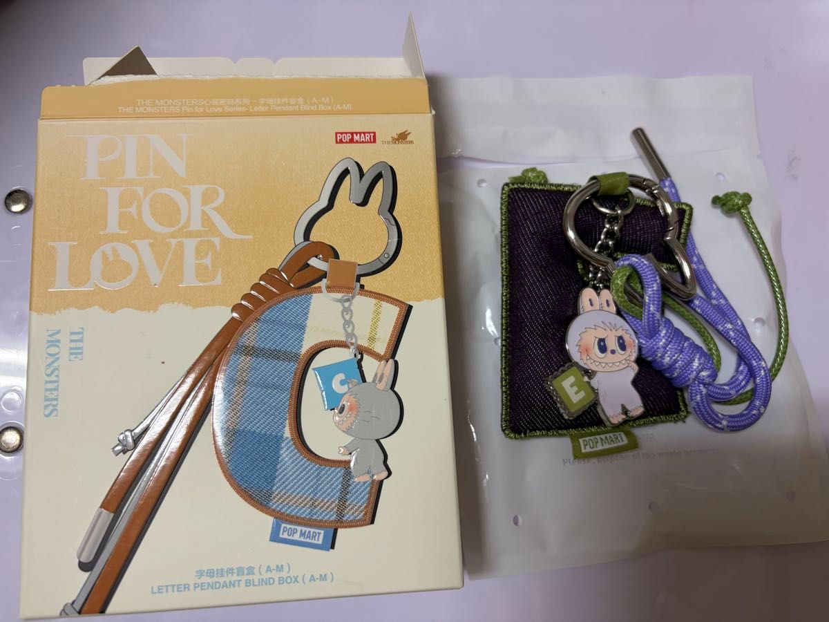 ペンダント FOR PIN ラブブ LOVE POPMART イニシャル ポップマート