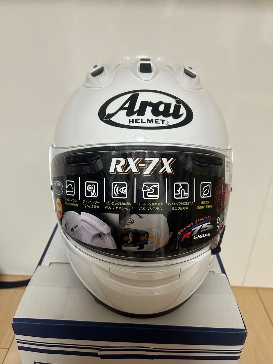 アライ(Arai) バイクヘルメット フルフェイス RX-7X 白 61-62cm アライ