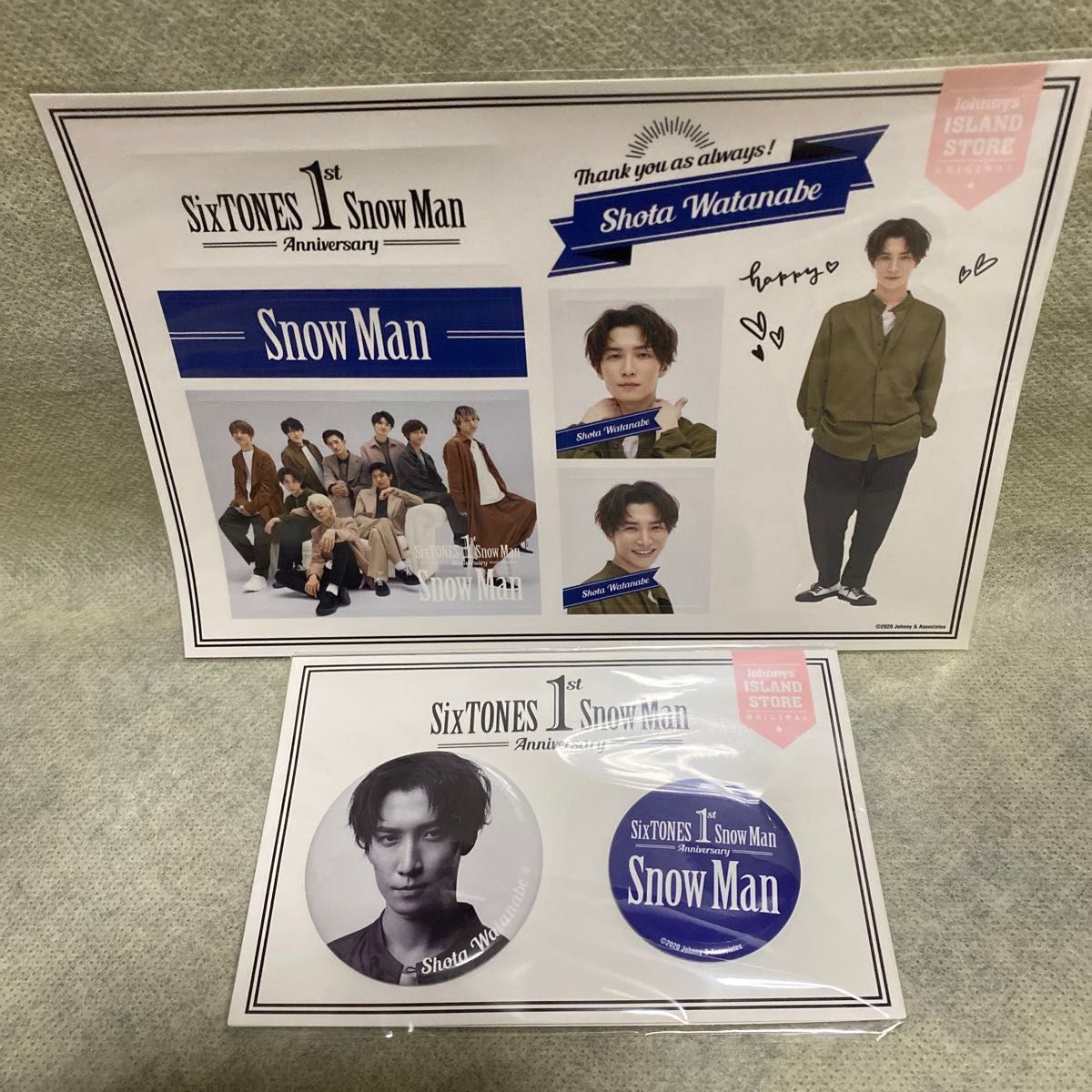 SnowMan 1st anniversary ラウール 缶バッジ 公式グッズ | Shop at