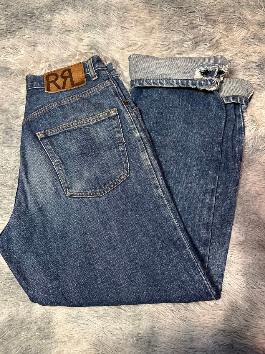 未使用《RRL》スリムチノ(W32)黒 ストレッチ スリムシルエット タグ 