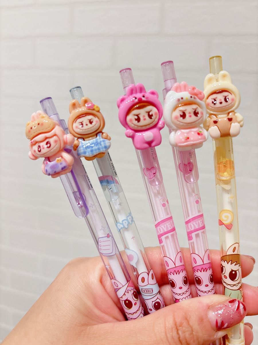 〖ラブブ〗ボールペン 送料無料 ラブブ ボールペン 6本セット キャラクター 文房具 LABUBU