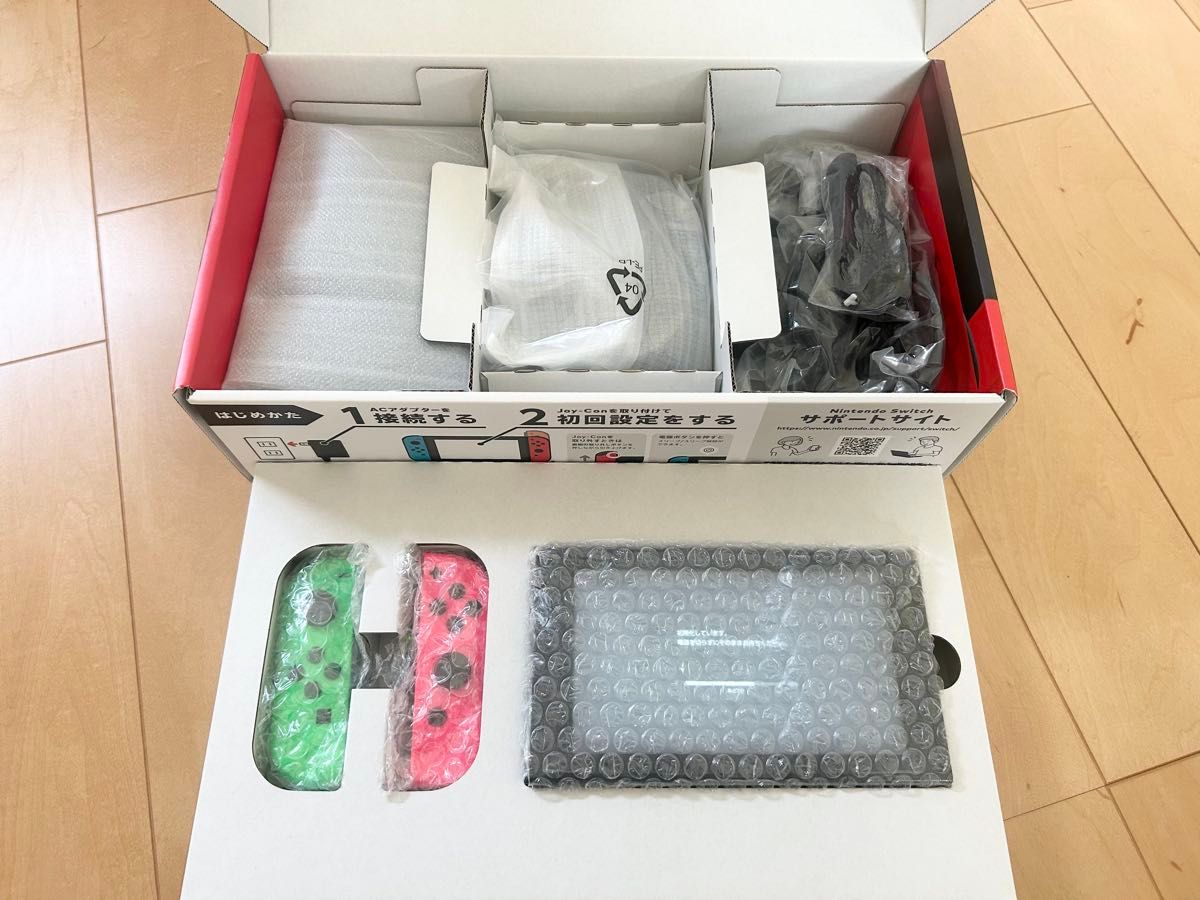 Nintendo Switch有機EL.ジョイコン不具合あり 64GB SD付き ソフト 本体