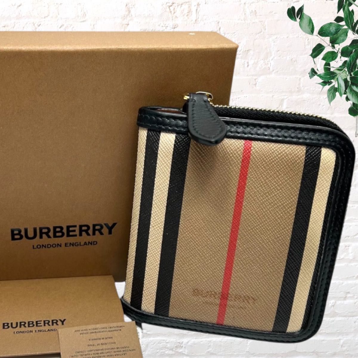BURBERRY バーバリー ノバチェック ラウンドファスナー 長財布☆最終
