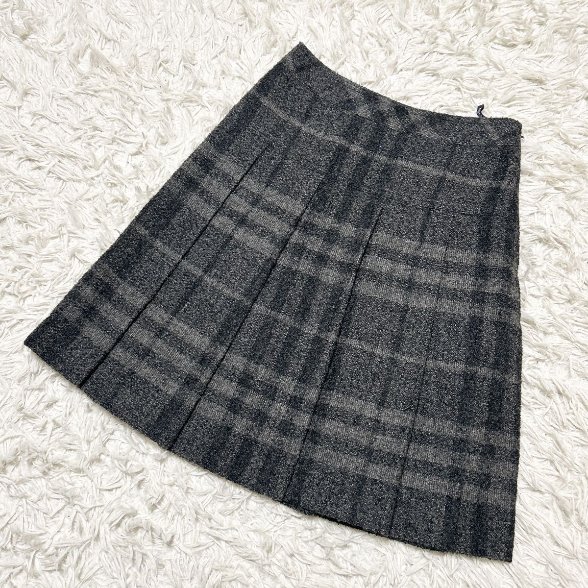 BURBERRY LONDON メガチェック スカート 40 L ノバチェック ベージュ 