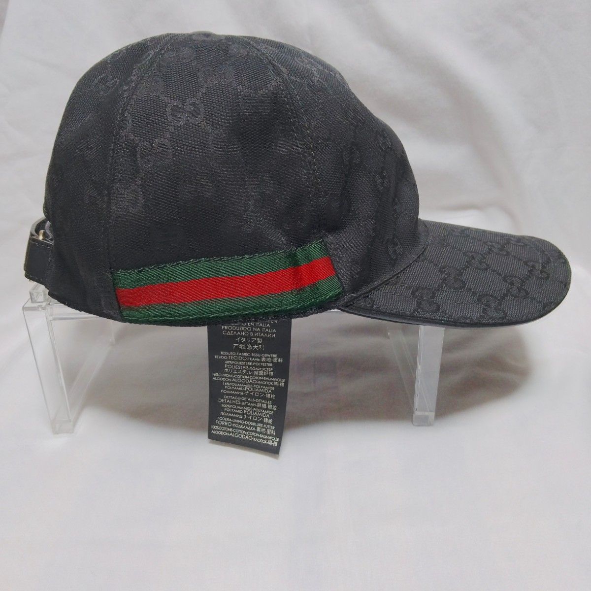GUCCI グッチ GGキャンバス ベースボールキャップ シェリーライン