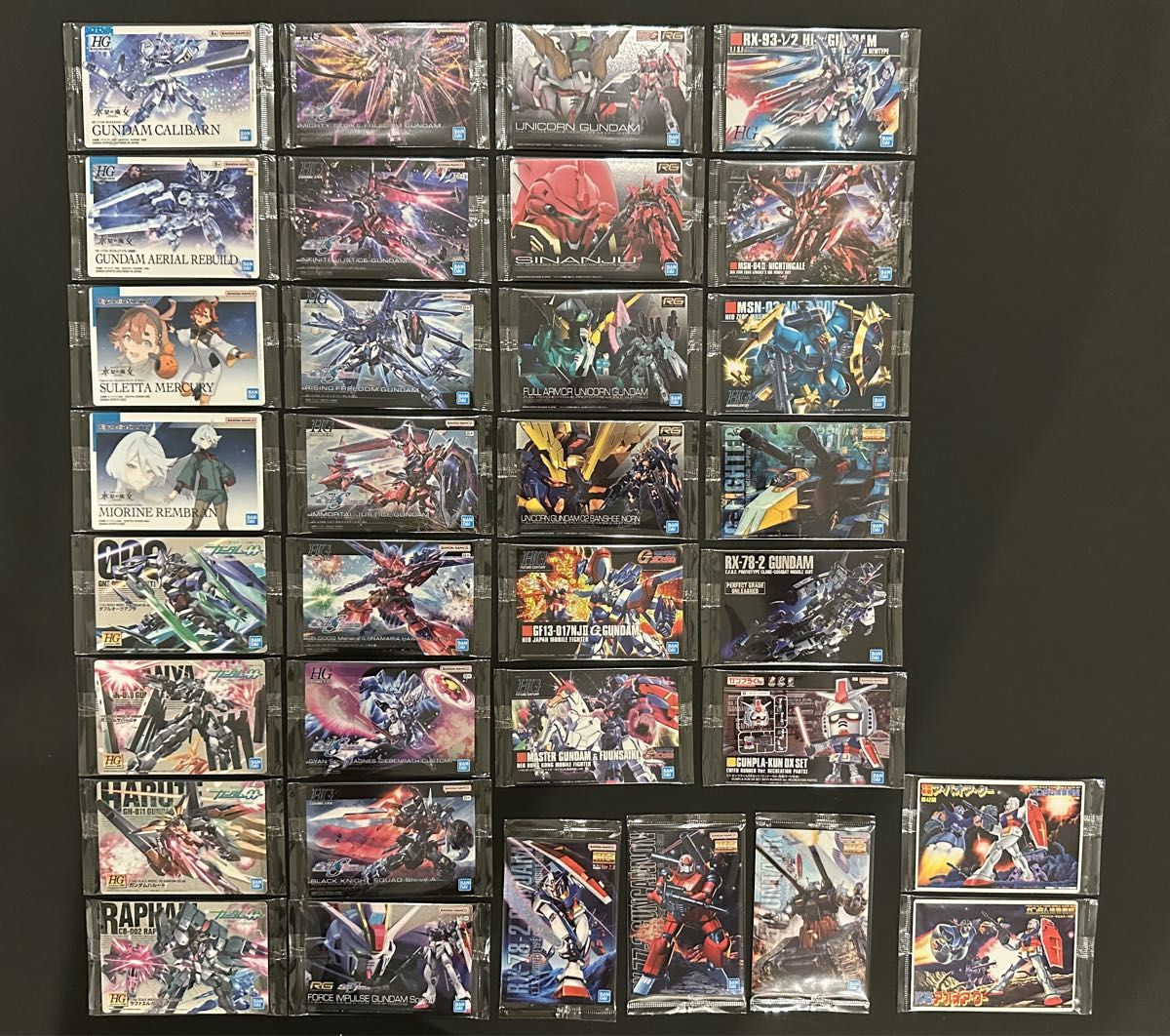 GUNDAMガンプラパッケージアートグミ1 33種フルコンプ（グミなし