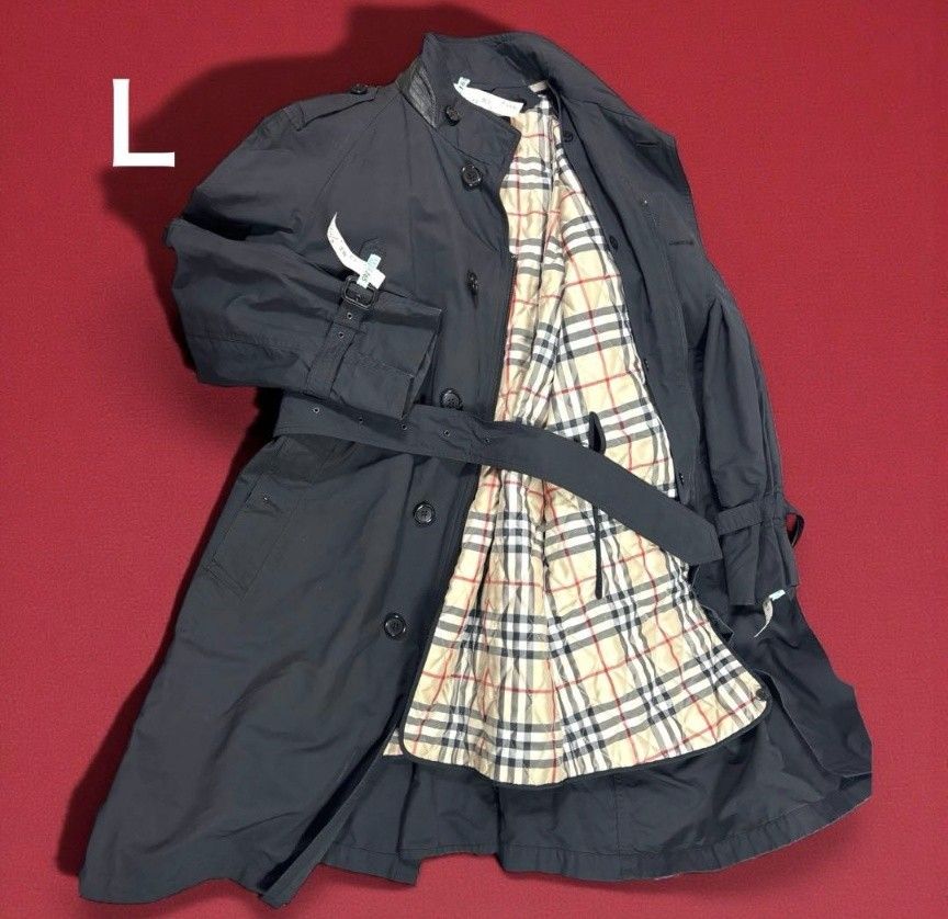 BURBERRY LONDON ステンカラー コート ライナー カシミヤ混 バーバリー