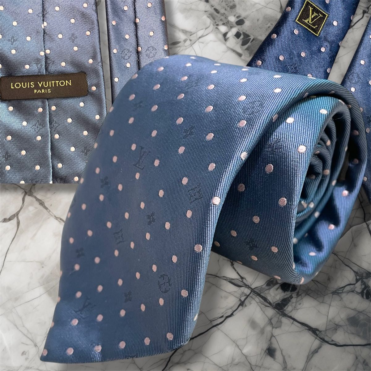 ほぼ未使用》Louis VUITTON ルイヴィトン ダミエ モノグラム LVロゴ