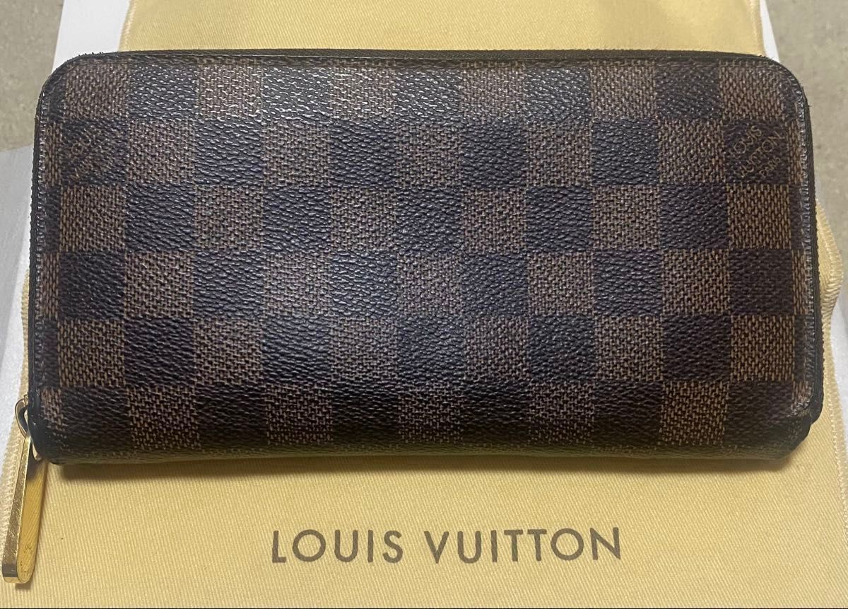 ルイヴィトン LOUIS VUITTON ダミエ アズール ラウンドファスナー 長