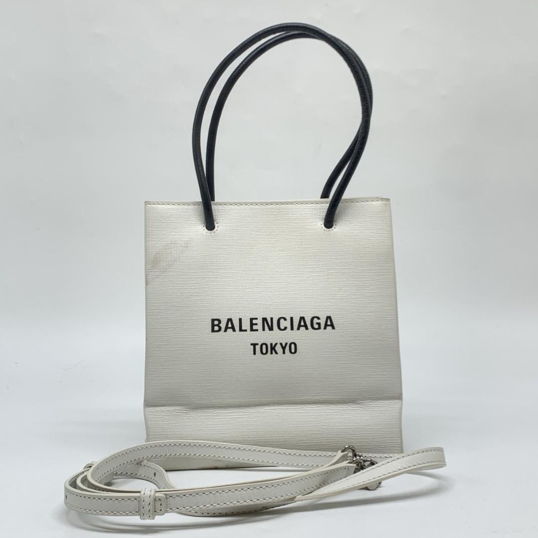 BALENCIAGA バレンシアガ エクスプローラー サコッシュ ホワイトレザー 