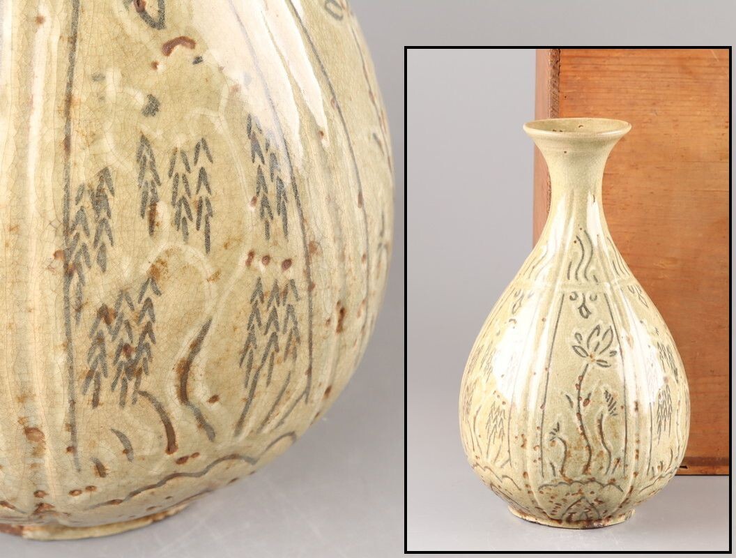 古美術 朝鮮古陶磁器 高麗青磁 皿 時代物 極上品 初だし品 D3648