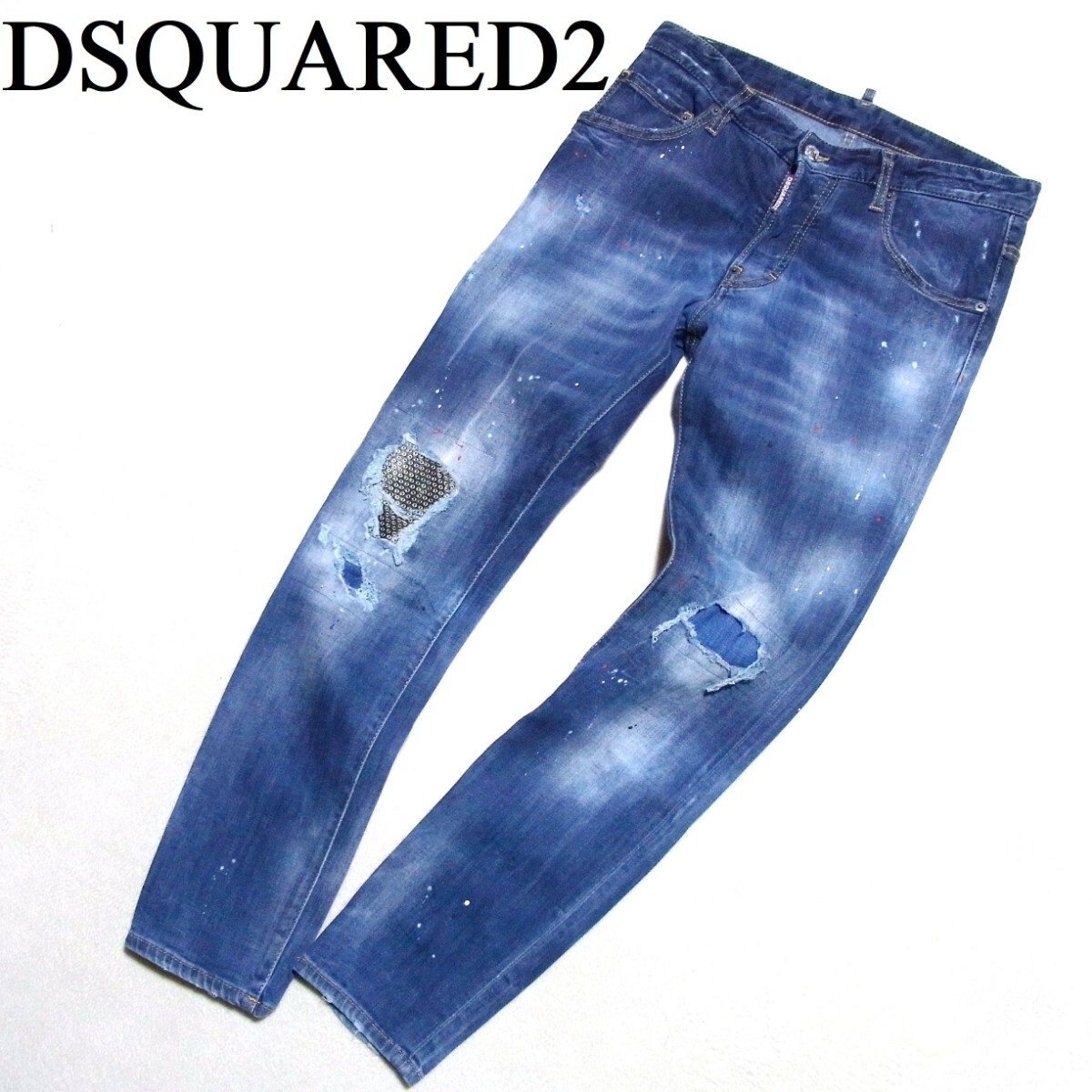 名作】DSQUARED2 ディースクエアード クラッシュ ダメージ デニム 