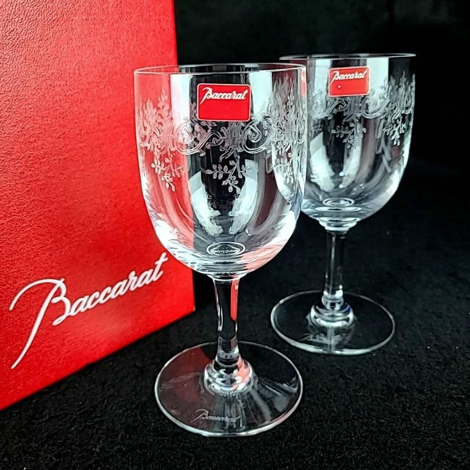 ◎美品◎バカラ Baccarat ラファイエット エッチング ワイングラス 6客 
