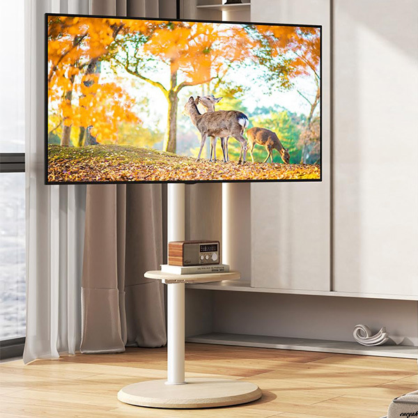 美品】ニトリ 壁寄せテレビスタンド トエルL ミドルブラウン テレビ