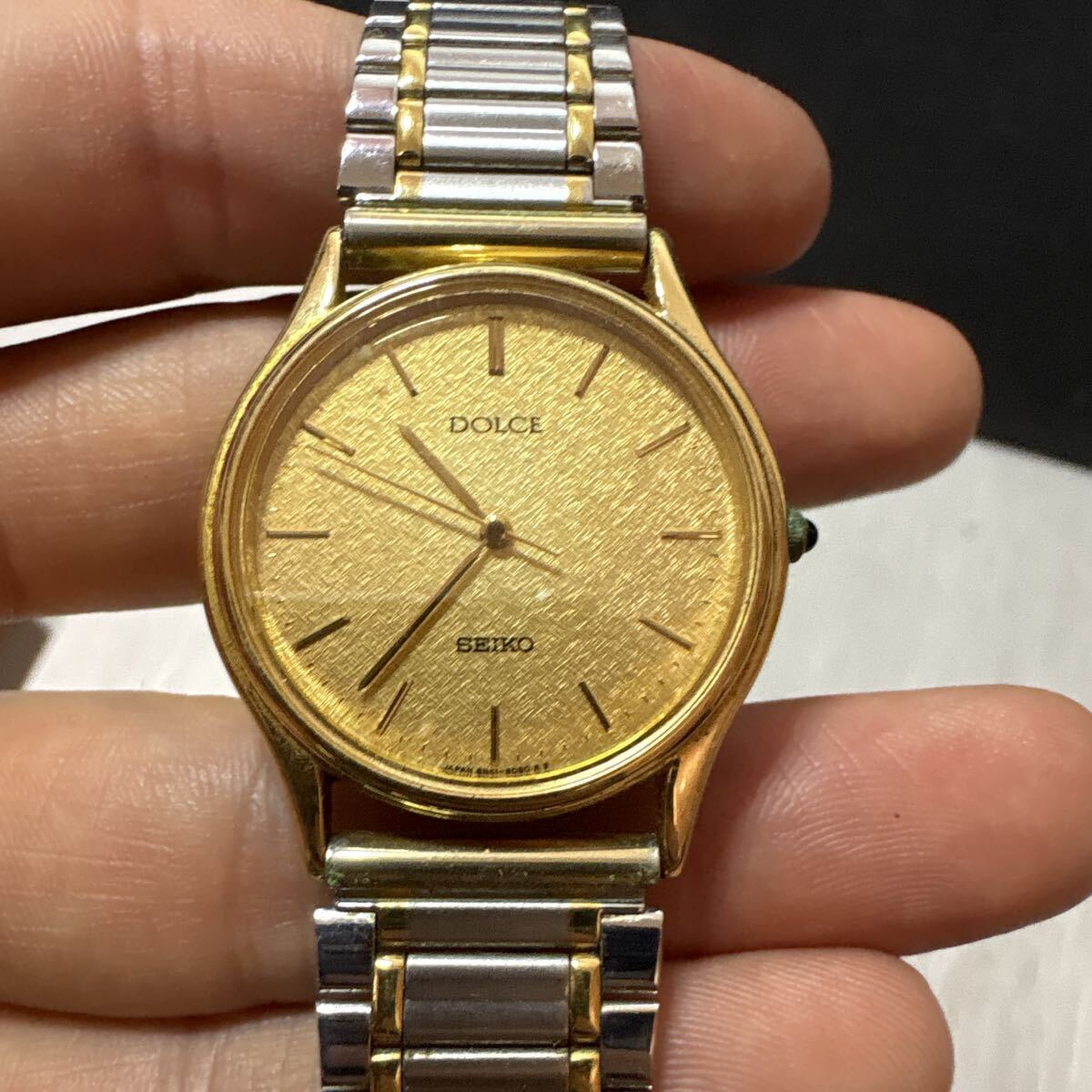 セイコー ドルチェ 8N51-6000 超硬 メンズ 腕時計 ヴィンテージ セイコー ドルチェ 8N51-6000 超硬 メンズ 腕時計 ヴィンテージ