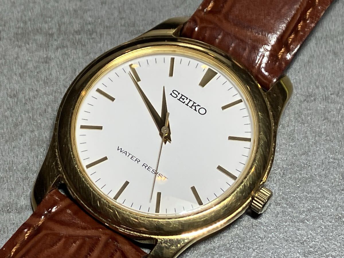 67 稼働 SEIKO レディース 時計 箱付き ゴールド SPIRIT 丸型 【公式通販】