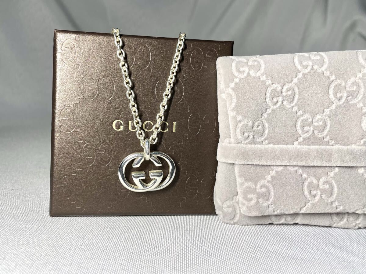 超美品】GUCCI ネックレス トップ925+社外喜平チェーン 男女兼用 超美品】GUCCI ネックレス トップ925+社外喜平チェーン 男女兼用