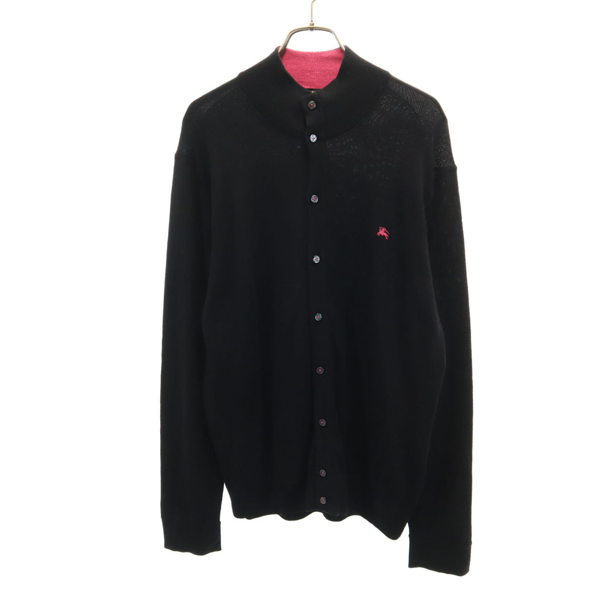 BURBERRY カーディガン ニット 黒 BURBERRY - J6221 新品 バーバリー