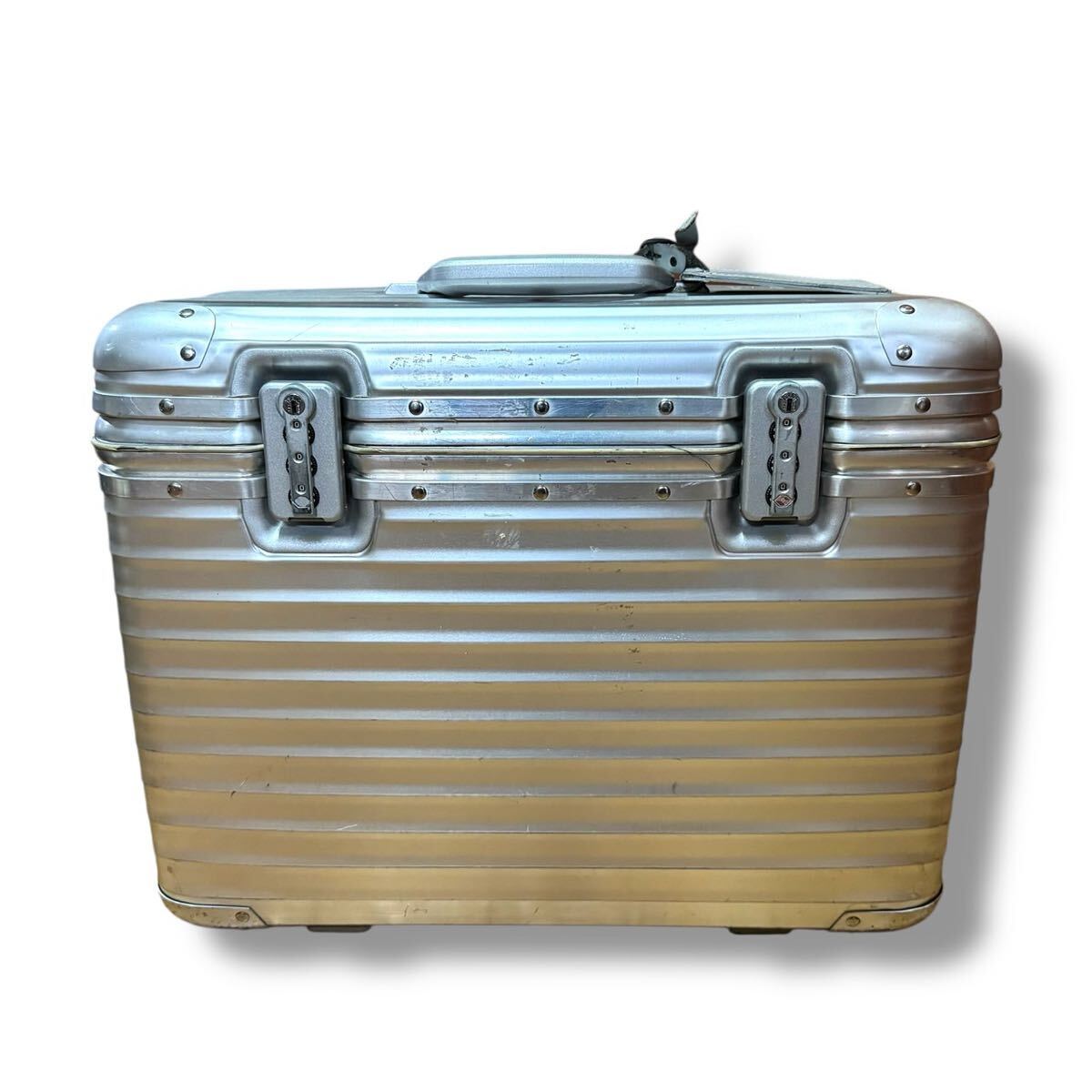 希少 RIMOWA 929.70 2輪ローリングトロリー ビンテージ 青ロゴ