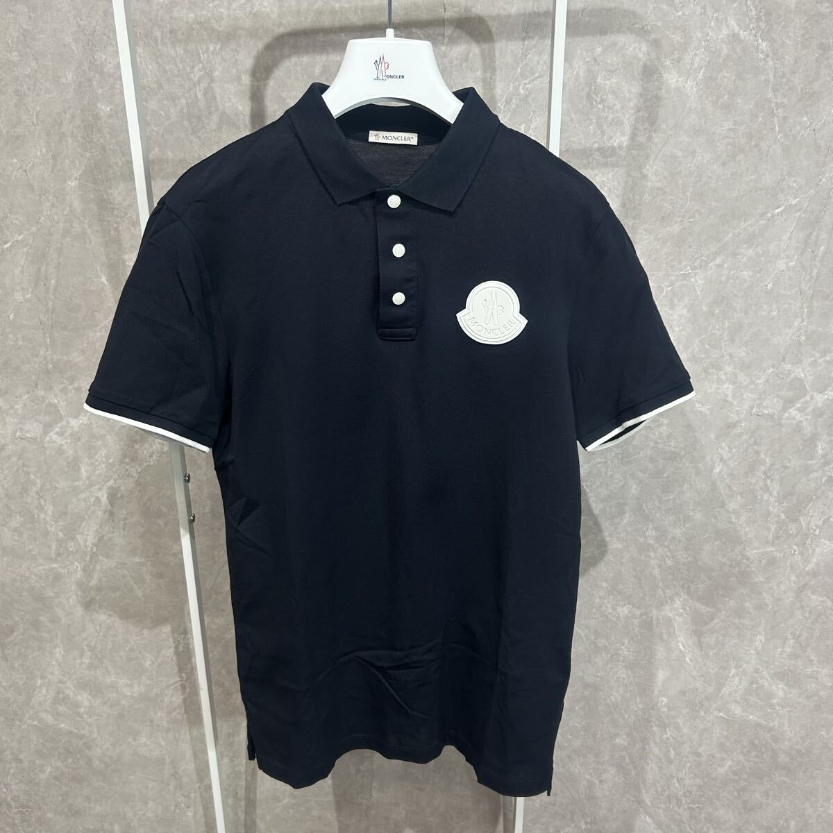 新作】 モンクレール MONCLER半袖Tシャツラバーワッペン黒S | Shop at