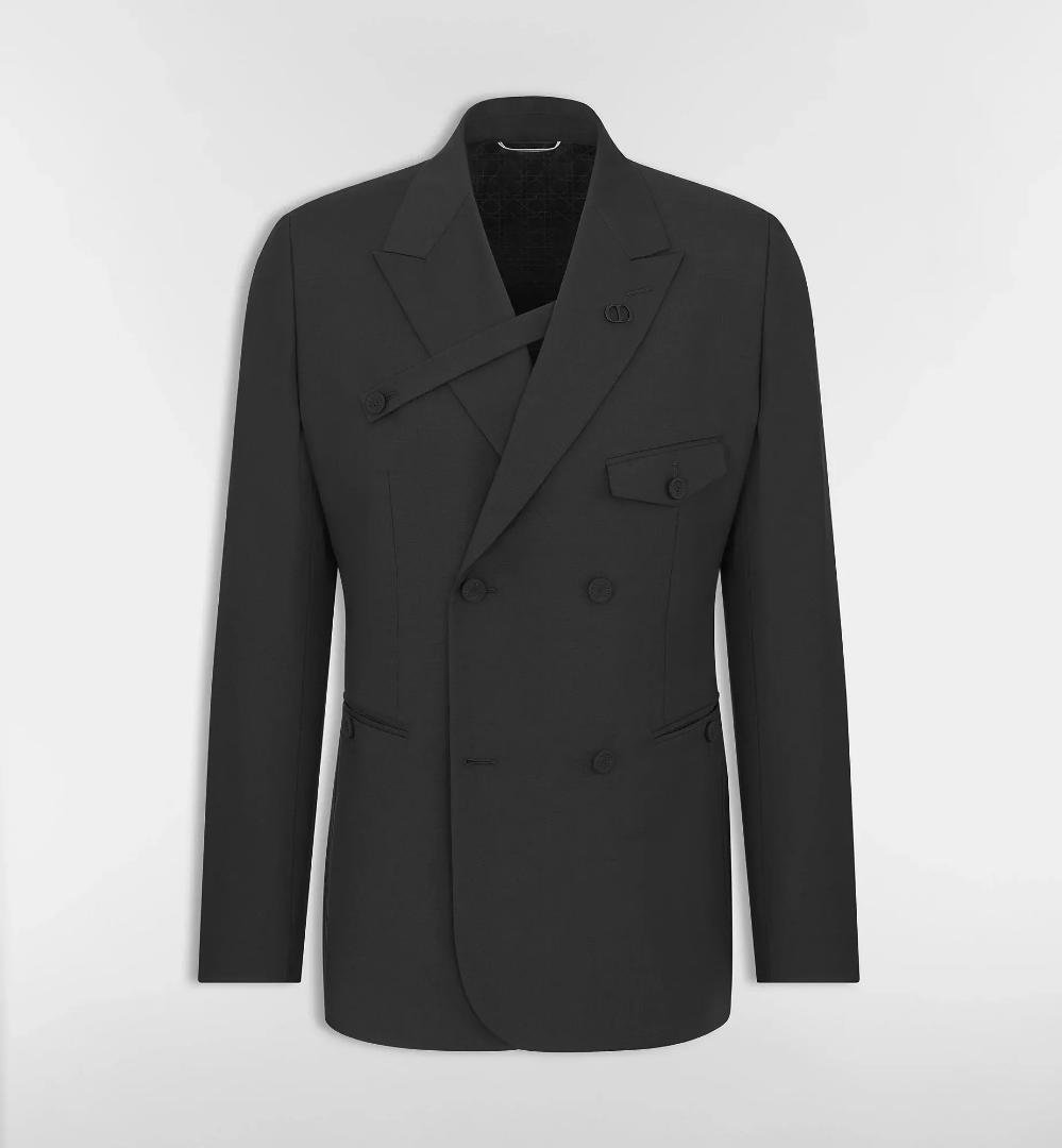Dior Homme 20AW ストラップロゴテーラードジャケット　黒　48 ディオールオム ジャケット 48