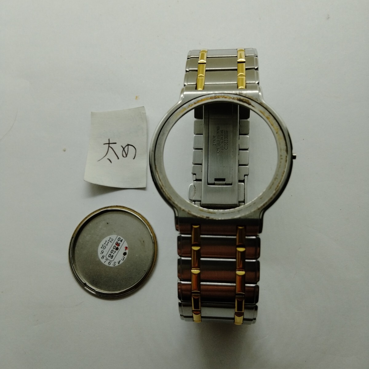 新品電池】SEIKO 5E31- 600A DOLCE コンビ ゴールド 新品電池 