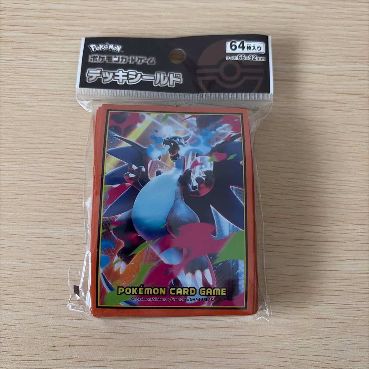 ポケモンカードゲーム デッキシールド メガリザードンX 64枚入り 2個